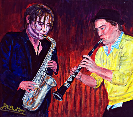 Adrian Cox Jazz Painting