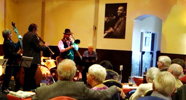 "Kid Meets Sid" at Tad Newton's Walnut Jazz Club, Blisworth, Northants