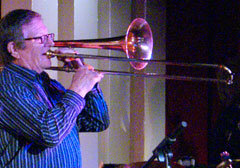 John Finch guesting on trumpet