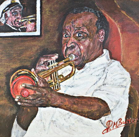 Jazz Portrait of legendary Dave Bartholomew at The Palm Court, New Orleans
