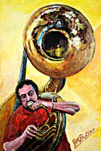 My Jazz Portrait of Gerry Birch on Sousaphone
