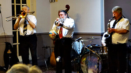 L to R: Mike Taylor, Gwyn Lewis and John Scantelbury