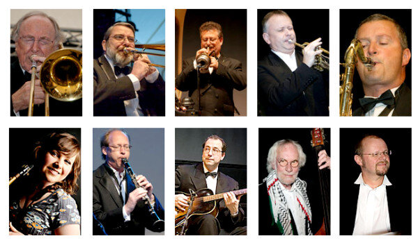 Top row, left to right: Chris Barber, Bob Hunt, Mike Henry, Peter Rudeforth, Richard Exall Bottom row, left to right: Amy Roberts, Bert Brandsma, Joe Farler, Jackie Flavelle, Gregor Beck