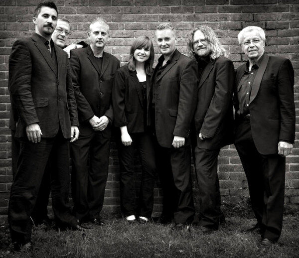 LtoR: Ben Cummings (trumpet); Ian Bateman (trombone); Nick Millward (drums); Amy Roberts (clarinet, flute and saxophones); Richard Exall (clarinet and saxophones); Craig Milverton (piano); Bill Coleman (bass)