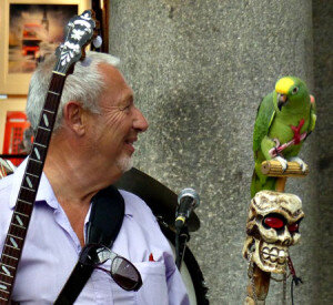 Alan Bradley's Parrot joined the band!