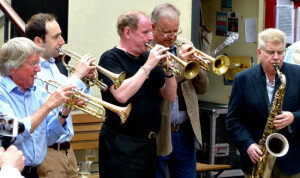 Courtyard-Trumpets-&-Sax