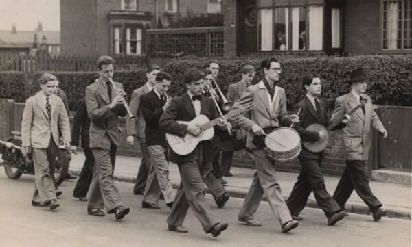 Street Marching Band with Coops on clarinet